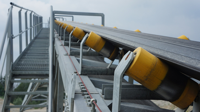 Testing of conveyor belt idlers