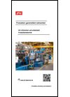 Titelseite eines IPH-Flyers mit rotem Logo, Titelzeilen und Foto einer Maschine in einer Versuchshalle