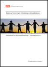 Titelseite des IPH-Jahresberichts 2011 mit Silhouetten einer Menschengruppe, die sich vor Abendhimmel an den Händen hält