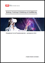 Titelseite des IPH-Jahresberichts 2022 mit einer Frau mit VR-Brille, die eine leuchtende digitale Struktur berührt