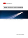 Cover des IPH-Jahresberichts 2023 mit Komet und leuchtendem Schweif vor nächtlichem Sternenhimmel