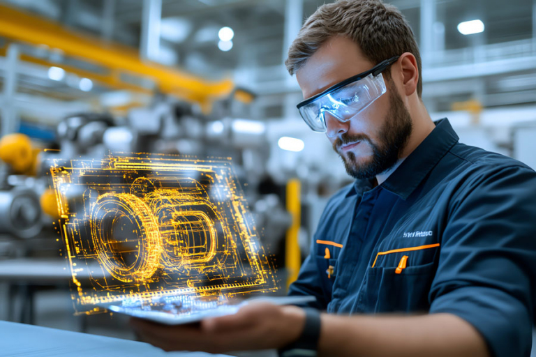 Agile Produktion mit digitalem Zwilling zur Simulation von Produktionsprozessen und Reduzierung von Fehlern vor physischer Herstellung