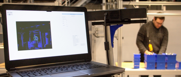 3D-Kamera für Ergonomie in der Montage